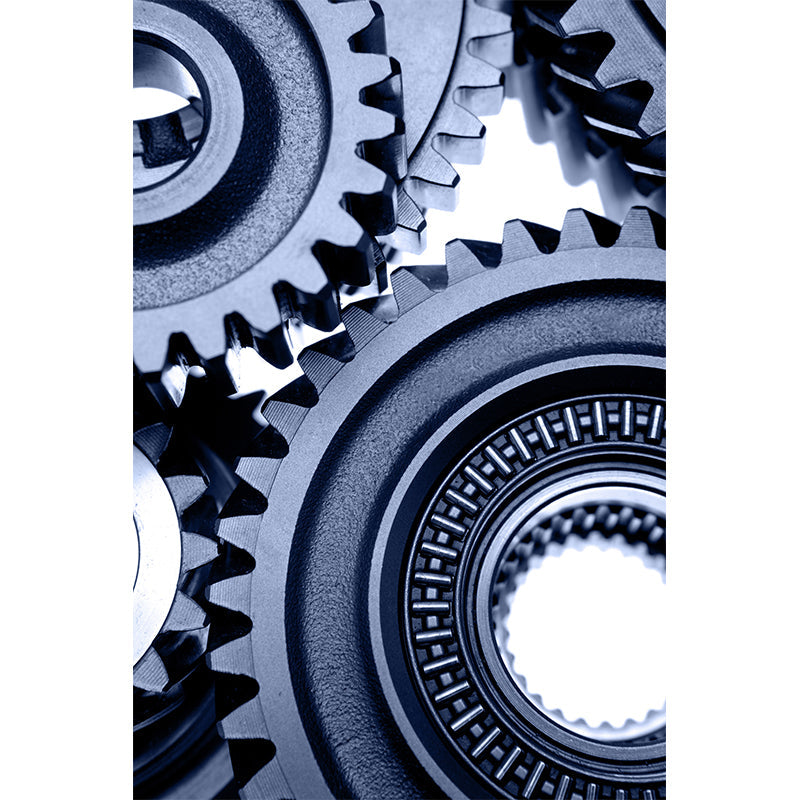 Vivolux | Fotografisches Zahnrad Tapete für Hausinterieur, Sanfte Farbe, Anpassbare Größe