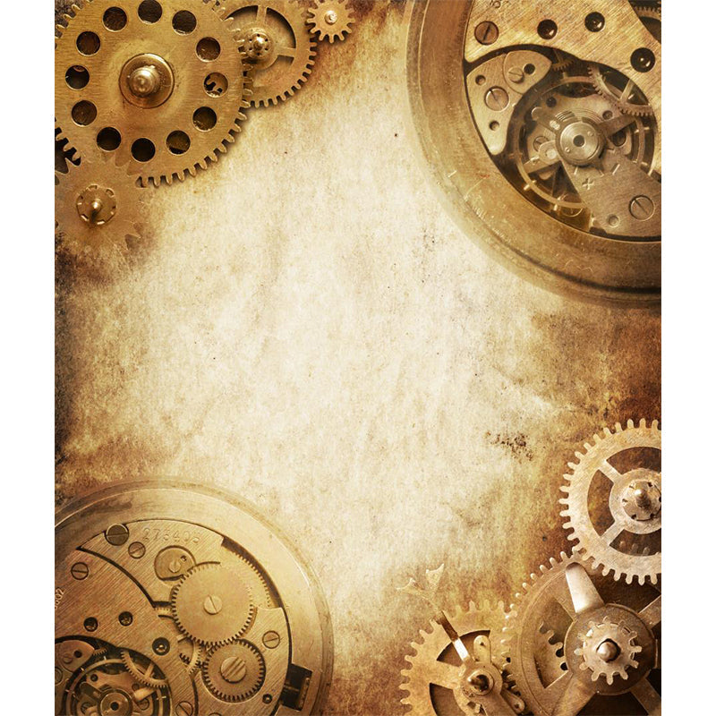 Vivolux | Fotografisches Zahnrad Tapete für Hausinterieur, Sanfte Farbe, Anpassbare Größe