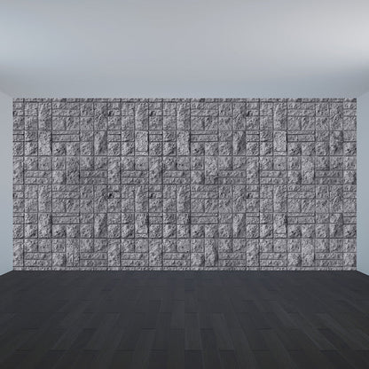 Vivolux | Glatt Große Pastell Wandmalerei Cyberpunk Vintage Ziegel Look Wandverkleidung, Maßgefertigt