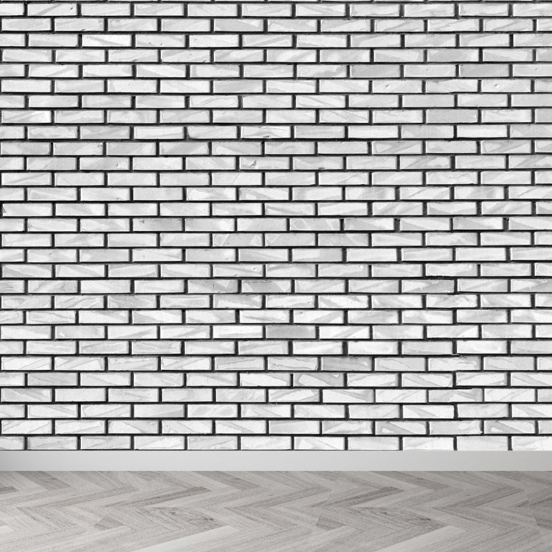 Vivolux | Ganze Ziegelmauer Wandmural Lichtfarbe Vlies Wandkunst für Wohnkultur, Maßgeschneidert