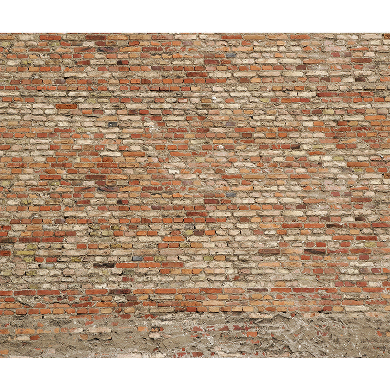 Vivolux | Ganze Ziegelmauer Wandmural Lichtfarbe Vlies Wandkunst für Wohnkultur, Maßgeschneidert