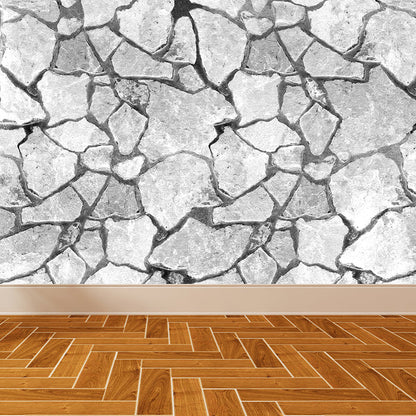 Vivolux | Ganze Ziegelmauer Wandmural Lichtfarbe Vlies Wandkunst für Wohnkultur, Maßgeschneidert