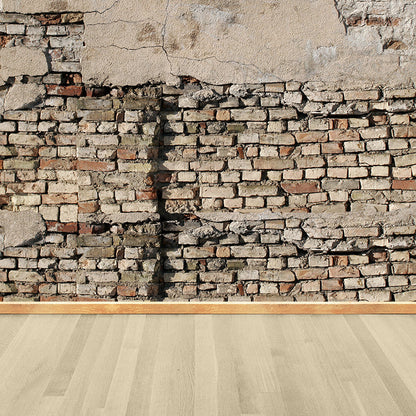 Vivolux | Ganze Ziegelmauer Wandmural Lichtfarbe Vlies Wandkunst für Wohnkultur, Maßgeschneidert