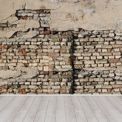 Vivolux | Ganze Ziegelmauer Wandmural Lichtfarbe Vlies Wandkunst für Wohnkultur, Maßgeschneidert