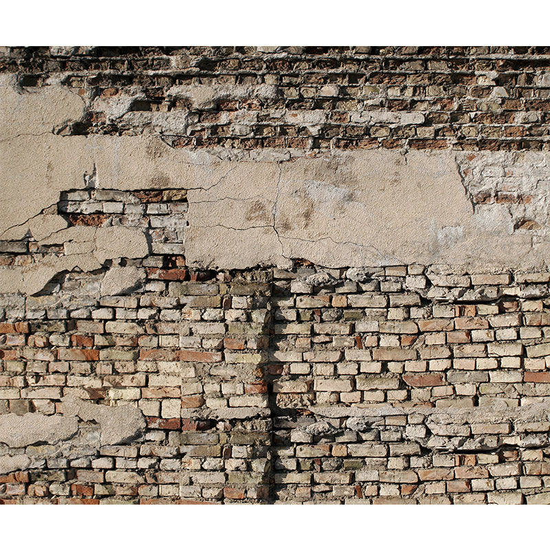 Vivolux | Ganze Ziegelmauer Wandmural Lichtfarbe Vlies Wandkunst für Wohnkultur, Maßgeschneidert