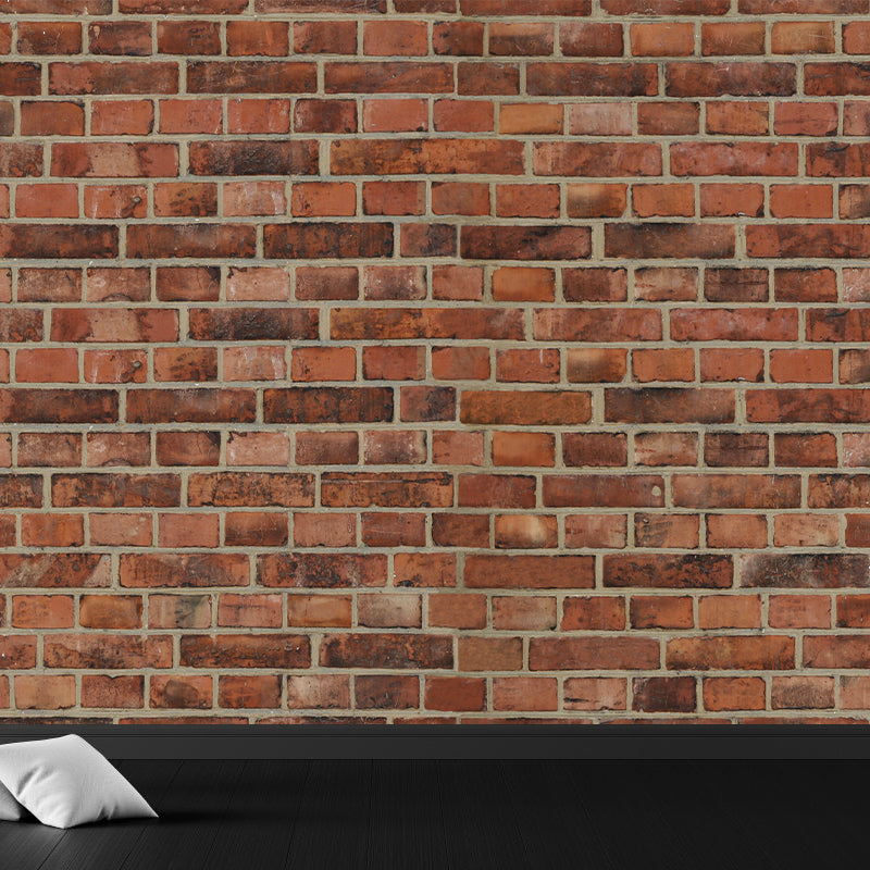 Vivolux | Ganze Ziegelmauer Wandmural Lichtfarbe Vlies Wandkunst für Wohnkultur, Maßgeschneidert