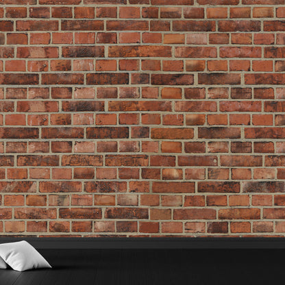 Vivolux | Ganze Ziegelmauer Wandmural Lichtfarbe Vlies Wandkunst für Wohnkultur, Maßgeschneidert