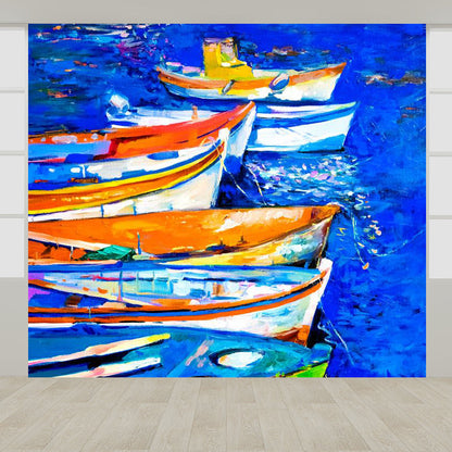 Vivolux | Klassische Ölmalerei Landschaft Wandtattoo Helle Farbe Fleckenresistente Wanddekoration für Zimmer