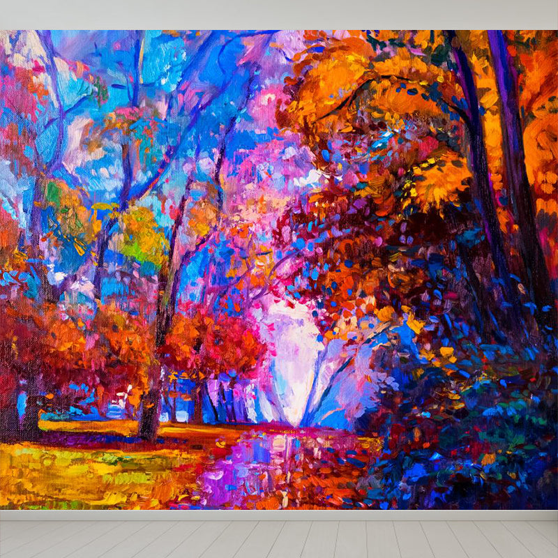 Vivolux | Klassische Ölmalerei Landschaft Wandtattoo Helle Farbe Fleckenresistente Wanddekoration für Zimmer