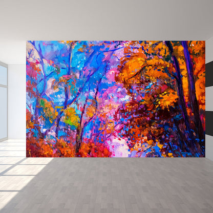 Vivolux | Klassische Ölmalerei Landschaft Wandtattoo Helle Farbe Fleckenresistente Wanddekoration für Zimmer