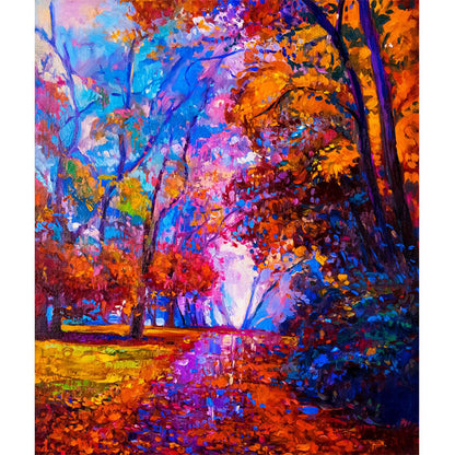 Vivolux | Klassische Ölmalerei Landschaft Wandtattoo Helle Farbe Fleckenresistente Wanddekoration für Zimmer