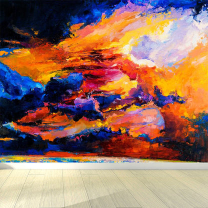 Vivolux | Klassische Ölmalerei Landschaft Wandtattoo Helle Farbe Fleckenresistente Wanddekoration für Zimmer