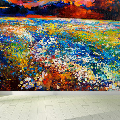 Vivolux | Klassische Ölmalerei Landschaft Wandtattoo Helle Farbe Fleckenresistente Wanddekoration für Zimmer