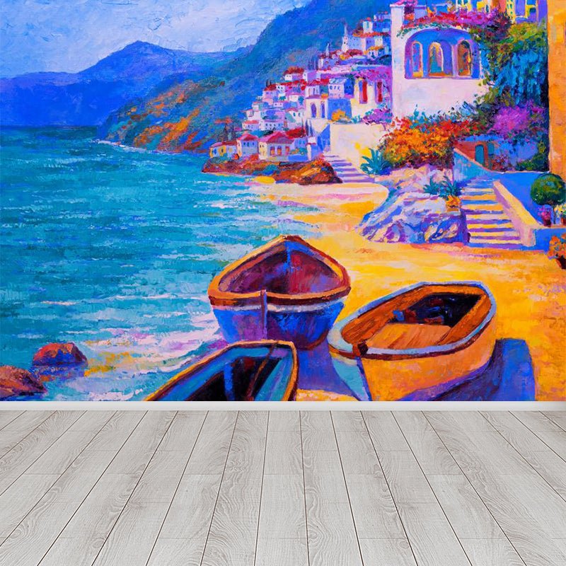 Vivolux | Klassische Ölmalerei Landschaft Wandtattoo Helle Farbe Fleckenresistente Wanddekoration für Zimmer