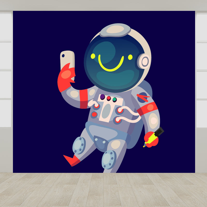 Vivolux | Kinder Astronaut Tapete Mural Dunkle Farbe Jungen Schlafzimmer Wandkunst, Maßgeschneidert