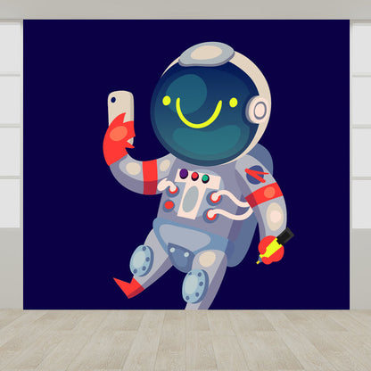 Vivolux | Kinder Astronaut Tapete Mural Dunkle Farbe Jungen Schlafzimmer Wandkunst, Maßgeschneidert