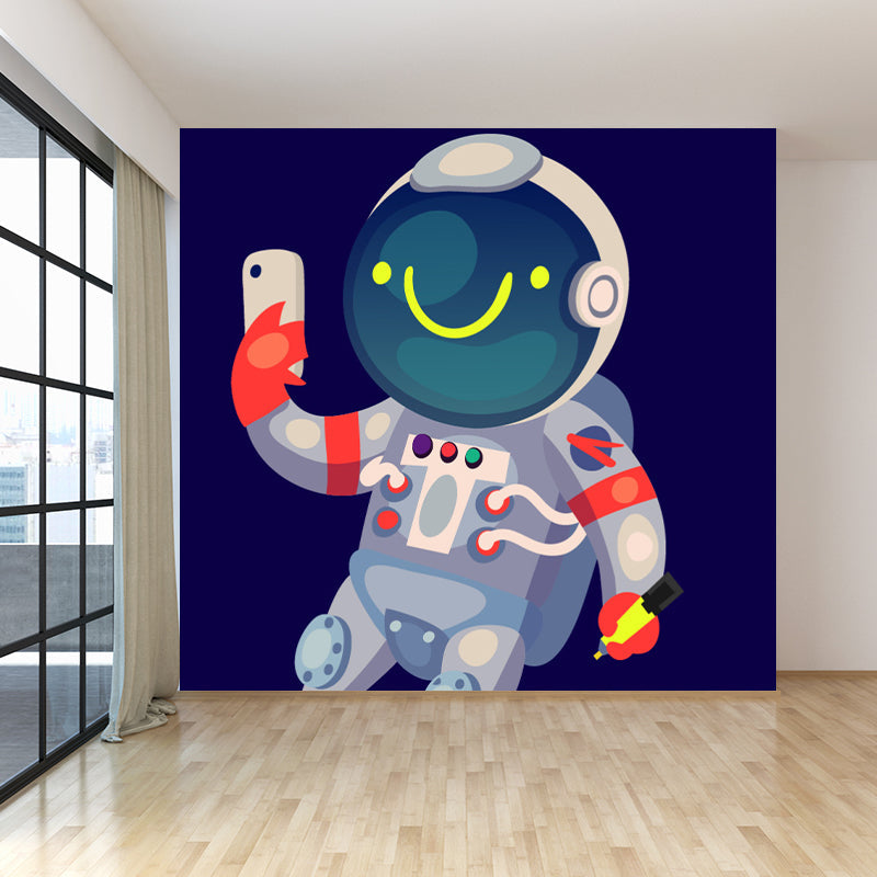 Vivolux | Kinder Astronaut Tapete Mural Dunkle Farbe Jungen Schlafzimmer Wandkunst, Maßgeschneidert