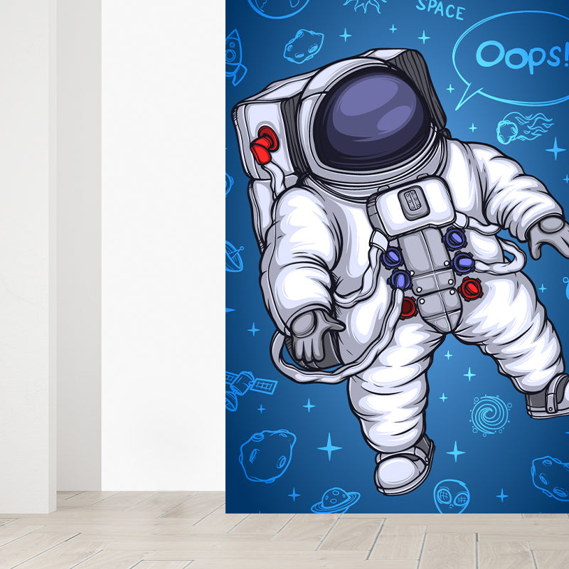 Vivolux | Kinder Astronaut Tapete Mural Dunkle Farbe Jungen Schlafzimmer Wandkunst, Maßgeschneidert