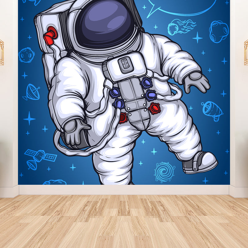 Vivolux | Kinder Astronaut Tapete Mural Dunkle Farbe Jungen Schlafzimmer Wandkunst, Maßgeschneidert