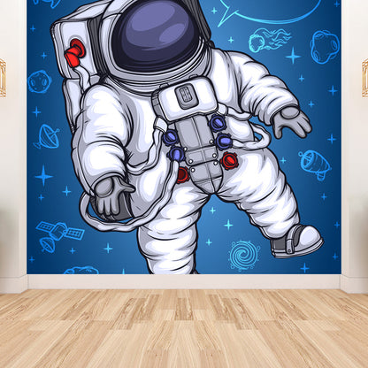 Vivolux | Kinder Astronaut Tapete Mural Dunkle Farbe Jungen Schlafzimmer Wandkunst, Maßgeschneidert