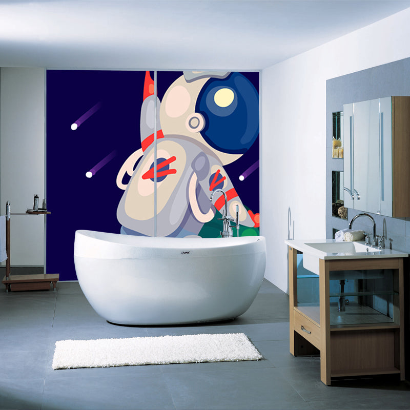 Vivolux | Kinder Astronaut Tapete Mural Dunkle Farbe Jungen Schlafzimmer Wandkunst, Maßgeschneidert