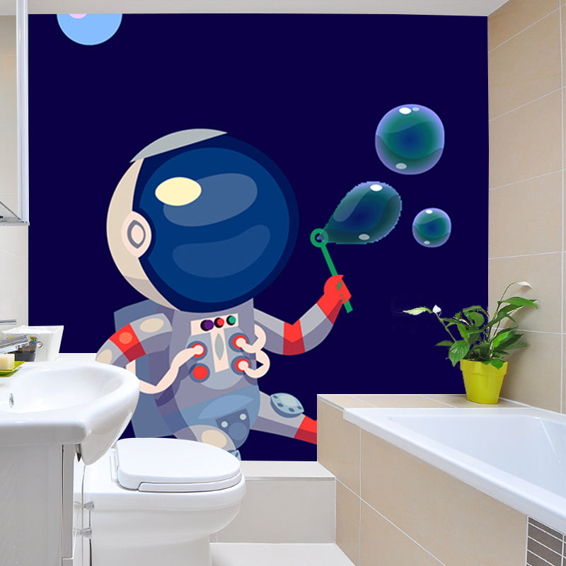 Vivolux | Kinder Astronaut Tapete Mural Dunkle Farbe Jungen Schlafzimmer Wandkunst, Maßgeschneidert