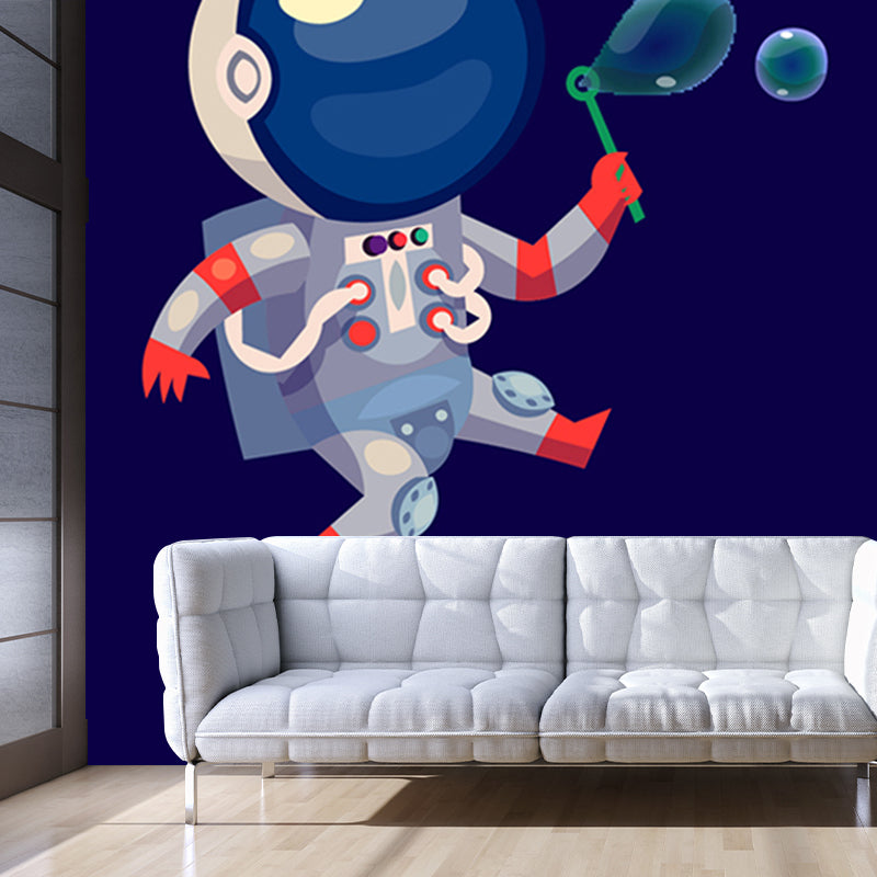 Vivolux | Kinder Astronaut Tapete Mural Dunkle Farbe Jungen Schlafzimmer Wandkunst, Maßgeschneidert