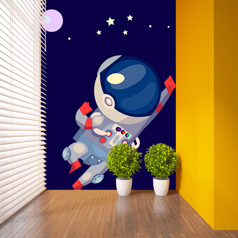 Vivolux | Kinder Astronaut Tapete Mural Dunkle Farbe Jungen Schlafzimmer Wandkunst, Maßgeschneidert
