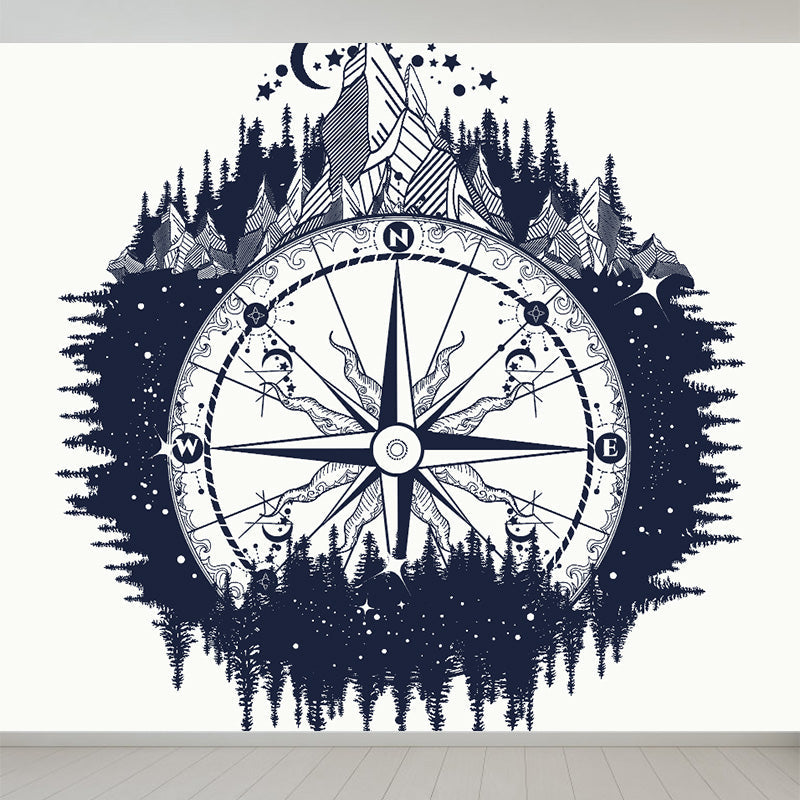 Vivolux | Kinder Cosmos Raumschiff Wandmural Sanfte Farbe Wasserabweisende Wandkunst für Jungenzimmer