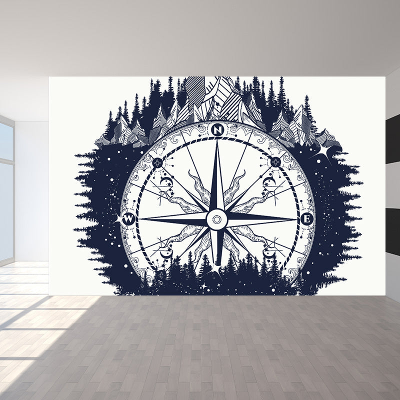 Vivolux | Kinder Cosmos Raumschiff Wandmural Sanfte Farbe Wasserabweisende Wandkunst für Jungenzimmer