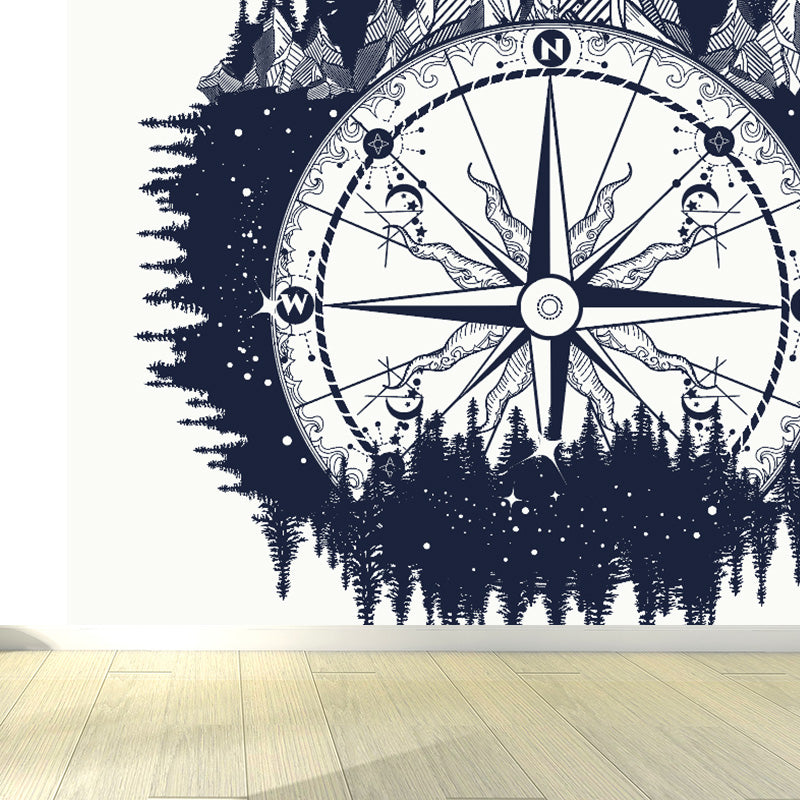 Vivolux | Kinder Cosmos Raumschiff Wandmural Sanfte Farbe Wasserabweisende Wandkunst für Jungenzimmer