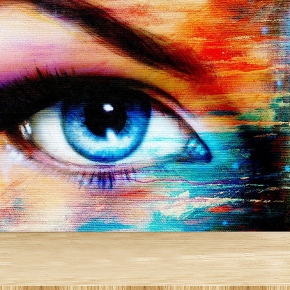 Vivolux | Illustration Frau Modell Wandbild Aufkleber für Mädchen Schlafzimmer, Helle Farbe, Maßgefertigt