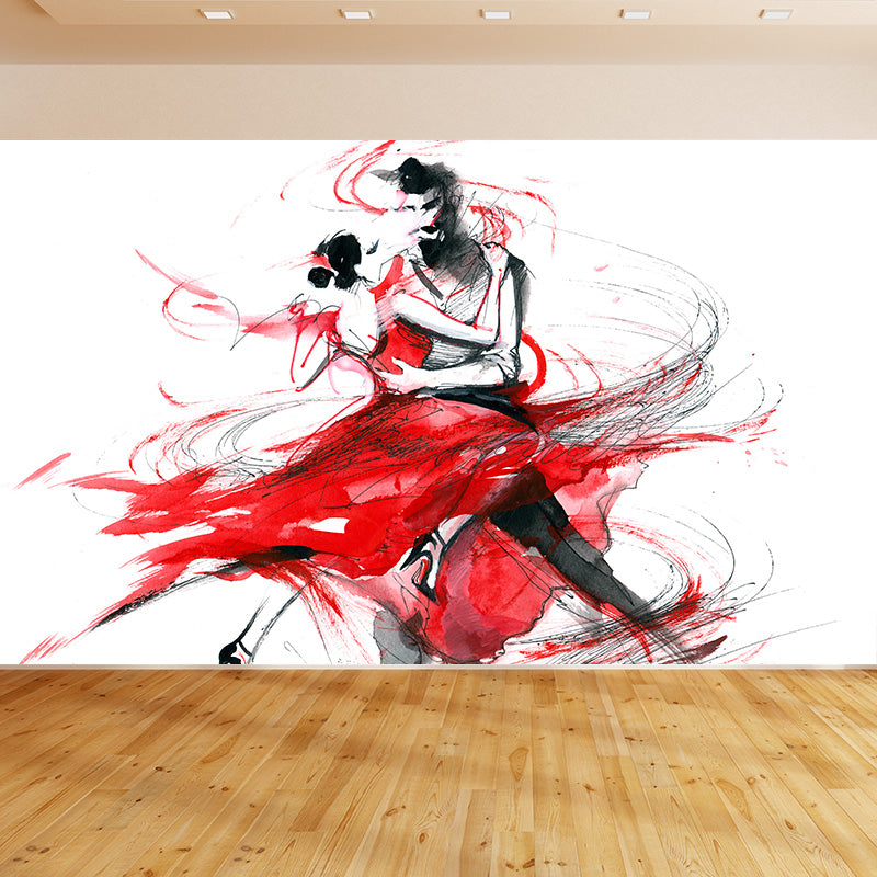 Vivolux | Illustration Frau Modell Wandbild Aufkleber für Mädchen Schlafzimmer, Helle Farbe, Maßgefertigt