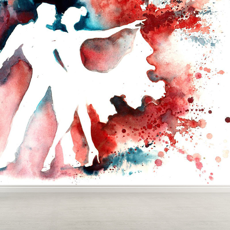 Vivolux | Glam Girl Zeichnung Wandtapete Vlies Stoff Fleckenresistente Pastell Wandverkleidung für Raum