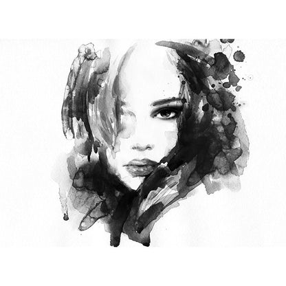 Vivolux | Glam Girl Zeichnung Wandtapete Vlies Stoff Fleckenresistente Pastell Wandverkleidung für Raum