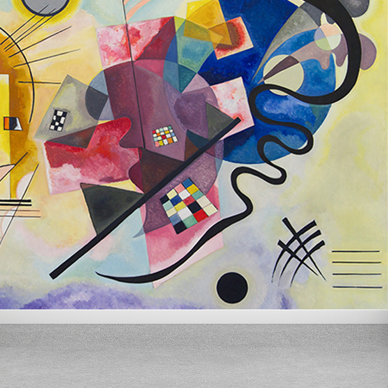 Vivolux | Großes Kandinsky Abstrakte Kunst Wandbild Wasserdicht Modernes Wohnzimmer Wanddeko