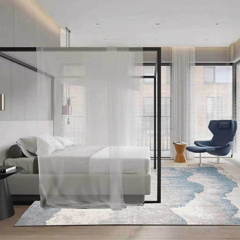 Vivolux | Industriële Slaapkamer Tapijt Grijs Abstract Tapijt Polyester Wasbaar Antislip Huisdiervriendelijk Tapijt