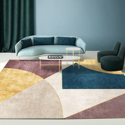 Vivolux | Esthetisch Geometrisch Binnenkleed Morandi Kleur Creatief Kleed Polyester Vlekbestendig Tapijt voor Woonkamer