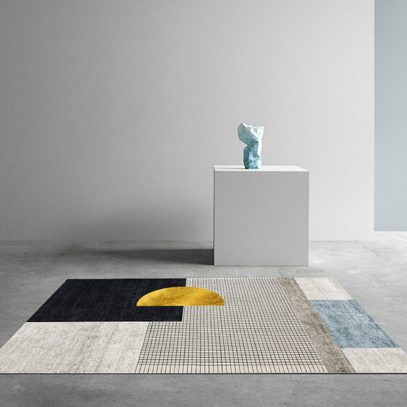 Vivolux | Esthetisch Geometrisch Binnenkleed Morandi Kleur Creatief Kleed Polyester Vlekbestendig Tapijt voor Woonkamer