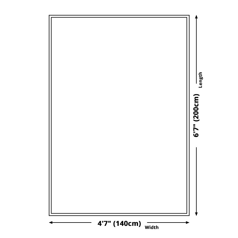 Vivolux | Weicher blauer geometrischer Teppich Polyester Minimalismus Teppich rutschfest haustierfreundlicher Bereichsteppich für das Wohnzimmer
