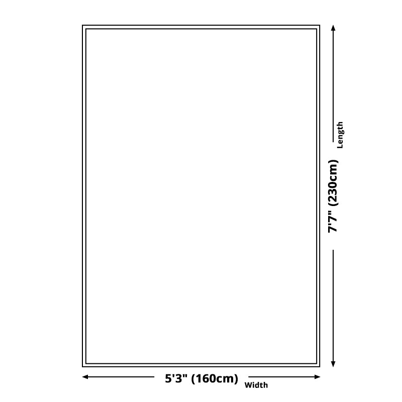 Vivolux | Weicher blauer geometrischer Teppich Polyester Minimalismus Teppich rutschfest haustierfreundlicher Bereichsteppich für das Wohnzimmer
