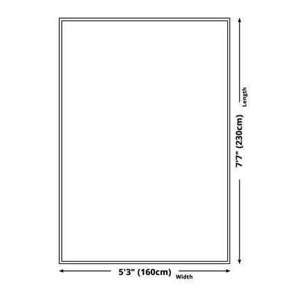 Vivolux | Weicher blauer geometrischer Teppich Polyester Minimalismus Teppich rutschfest haustierfreundlicher Bereichsteppich für das Wohnzimmer