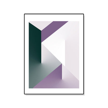 Vivolux | Illustration Geometrisches Leinwanddruck Texturiertes Nordisches Küchen Wandkunst in Pastellfarbe