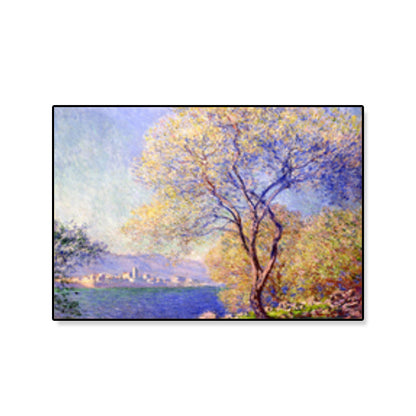 Vivolux | Zeichnung Druck Landschaft Wandkunst Texturiert Nordic Wohnzimmer Leinwand in Helle Farbe
