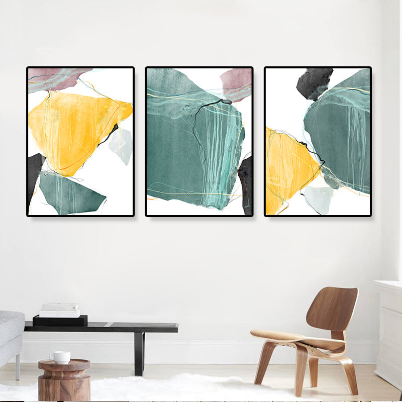 Vivolux | Nordic Abstract Canvas Print Hotel Wandkunst Set in Pastellfarben, Mehrere Größenoptionen