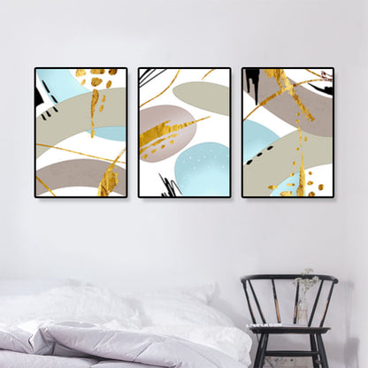 Vivolux | Nordic Abstract Canvas Print Hotel Wandkunst Set in Pastellfarben, Mehrere Größenoptionen