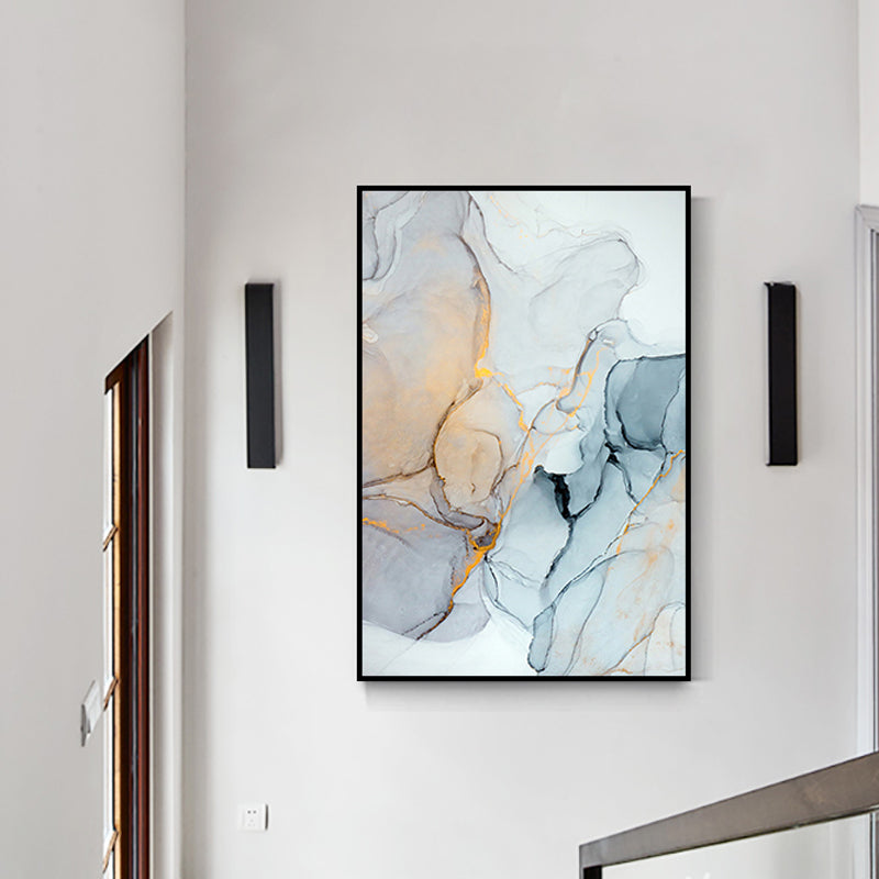 Vivolux | Texturiertes abstraktes Wandkunst-Leinwanddruck nordischer Stil Wanddekoration für Hausinterieur