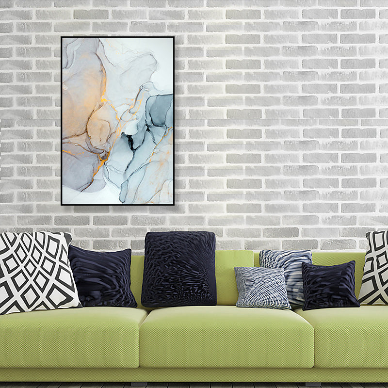 Vivolux | Texturiertes abstraktes Wandkunst-Leinwanddruck nordischer Stil Wanddekoration für Hausinterieur
