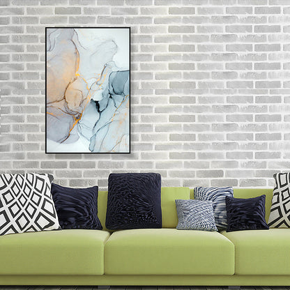 Vivolux | Texturiertes abstraktes Wandkunst-Leinwanddruck nordischer Stil Wanddekoration für Hausinterieur
