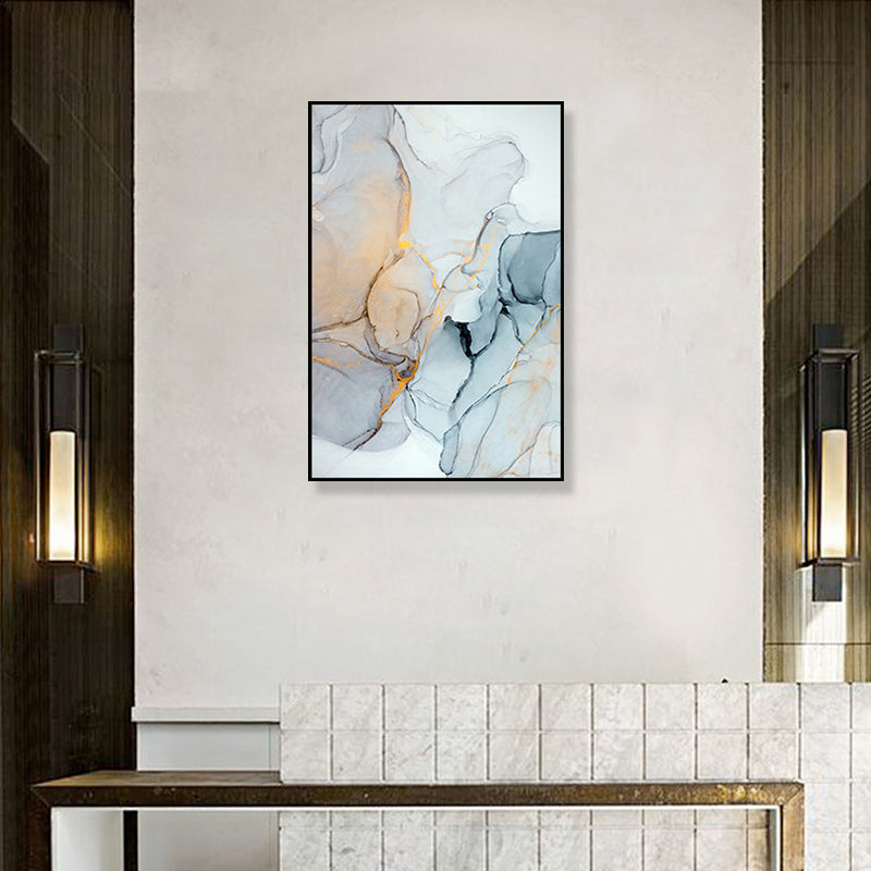 Vivolux | Texturiertes abstraktes Wandkunst-Leinwanddruck nordischer Stil Wanddekoration für Hausinterieur